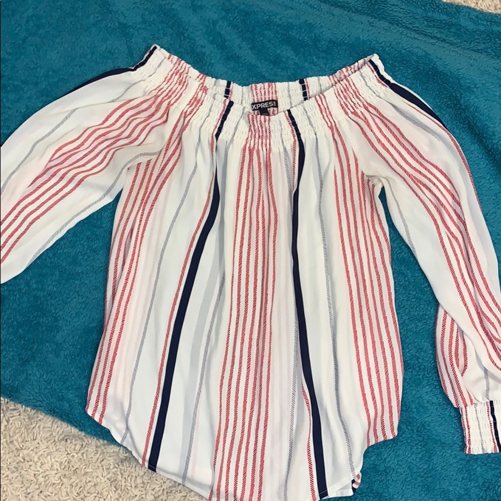 Express blouse.  Off the shoulders